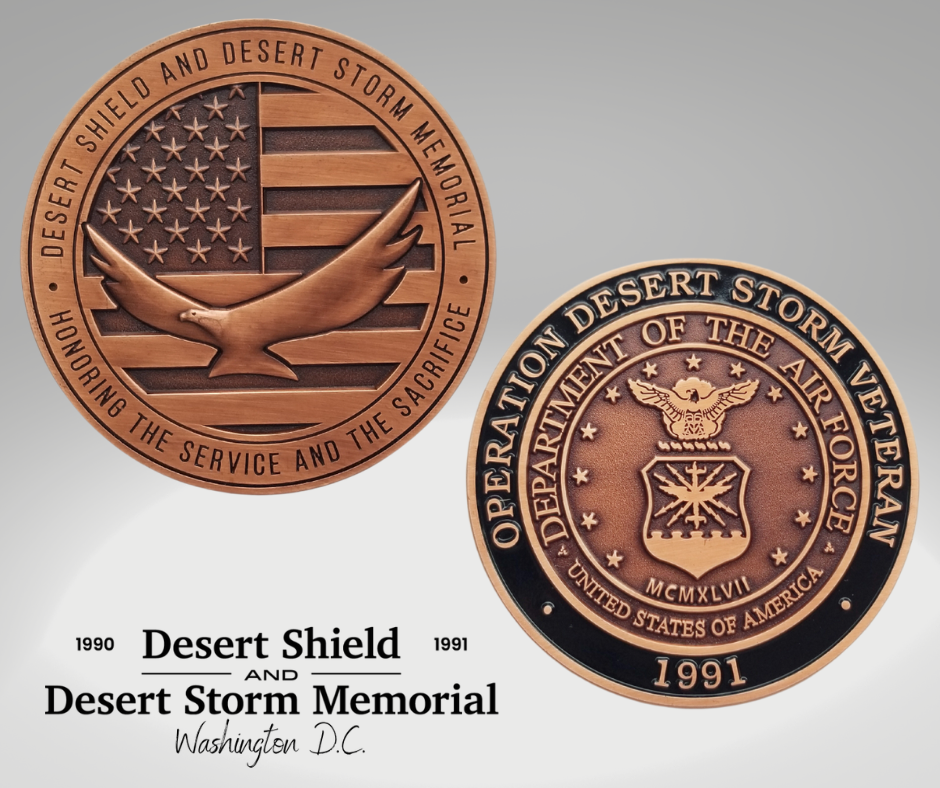 U.S. Air Force Operation Desert Storm Veteran Coin National