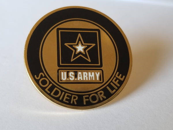 U.S. Army Soldier for Life Lapel Pin