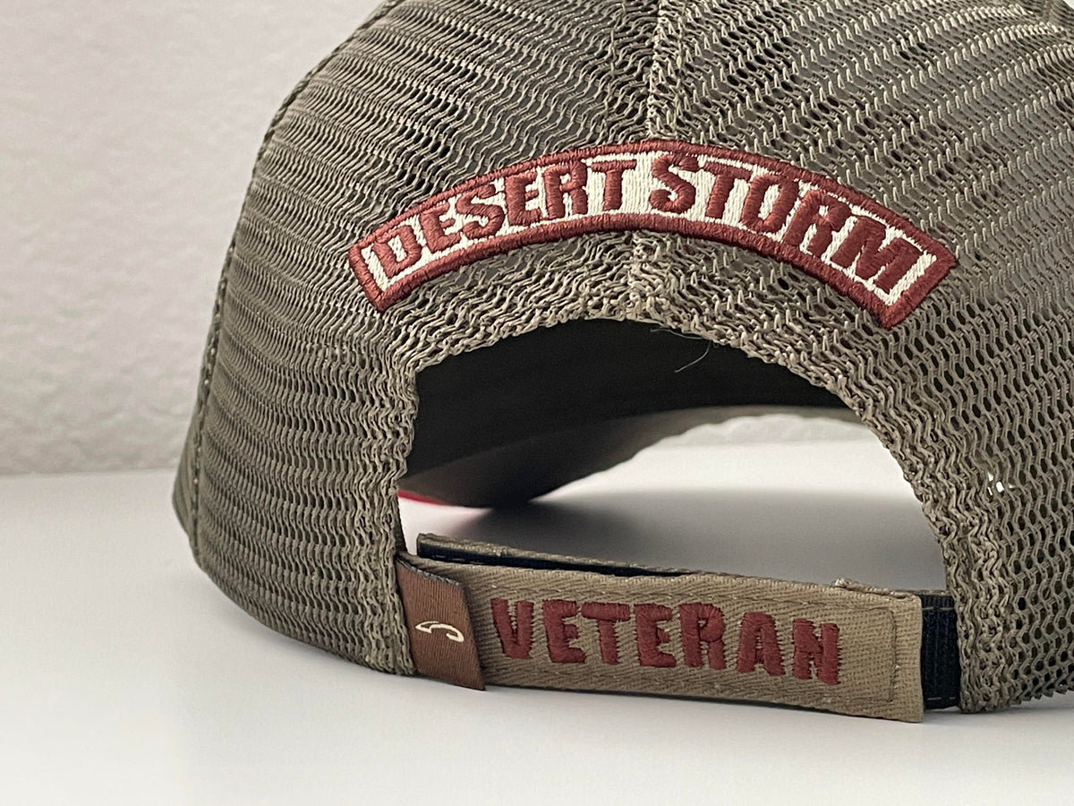 EXCLUSIVE Olive Green Desert Storm Veteran Hat (without flag