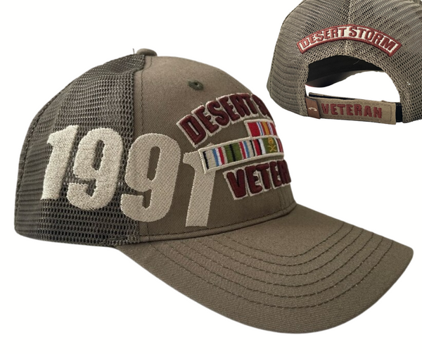 EXCLUSIVE Olive Green Desert Storm Veteran Hat (without flag)