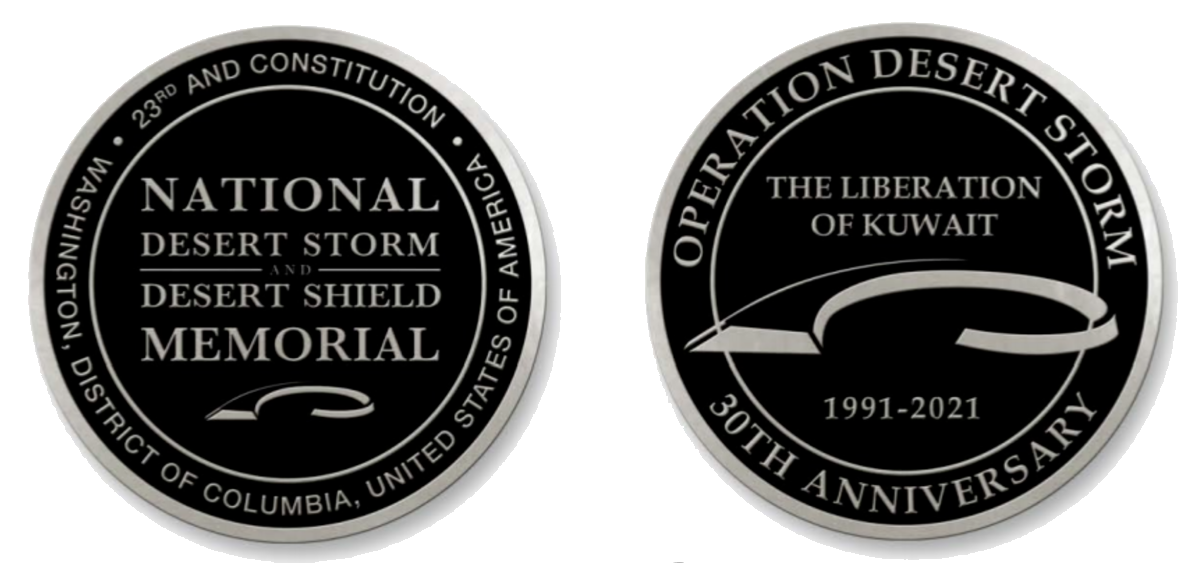NDSWM Operation Desert Storm 30th Anniversary Coin (FINAL inventory sa