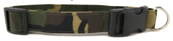 Woodland Camo Dog Collar (5 sizes)