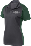Ladies Colorblock Polo (Grey/Green)