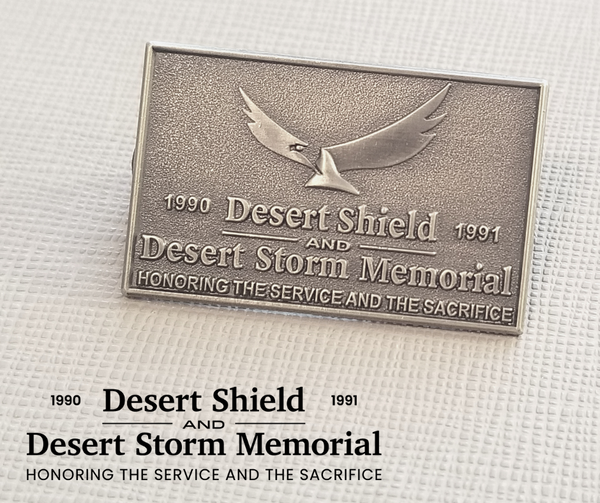 Desert Shield and Desert Storm Memorial Lapel Pin