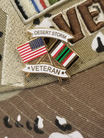 Desert Storm Flag Lapel Pin
