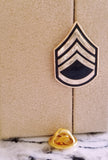 Army Staff Sergeant E-6 (SSG) Lapel Pin