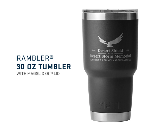 YETI Rambler Tumbler with MagSlider Lid, Black, 30 oz