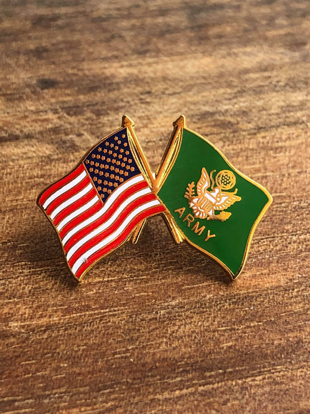 USA/Army Flags Lapel Pin