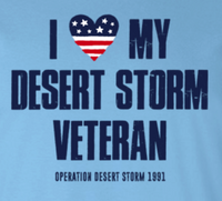 "I ♥️My Desert Storm Veteran" Shirt (sale)