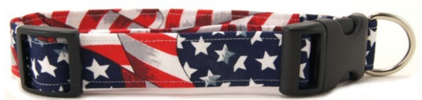 American Flag Dog Collar (5 sizes)