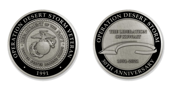 Operation Desert Storm 30th Anniversary Coin (U.S. Marines) (FINAL Operation Desert Storm 30th Anniversary Coin (U.S. Marines) (FINAL