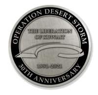 Operation Desert Storm 30th Anniversary Coin (Navy) (FINAL Inventory sale)