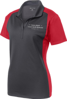Ladies Colorblock Polo (Grey/Red)